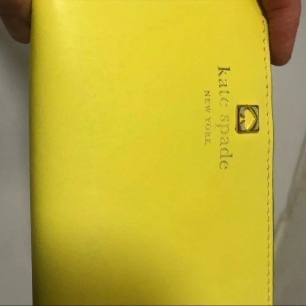 Kate spade yellow slim wallet